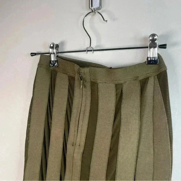 House of CB Olive Khaki Bandage Pencil Skirt - Picture 5 of 9